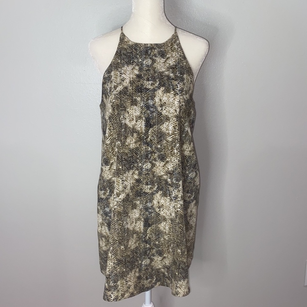 fab’rik printed halter dress size Small